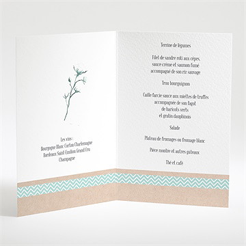 Menu anniversaire de mariage on re-célèbre! - Menu ouvert