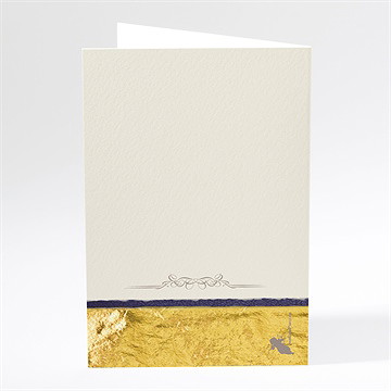 Menu anniversaire de mariage notre bonheur - Dos du menu