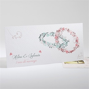 Invitation anniversaire de mariage notre alliance