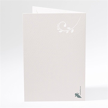 Menu anniversaire de mariage notre alliance - Dos du menu