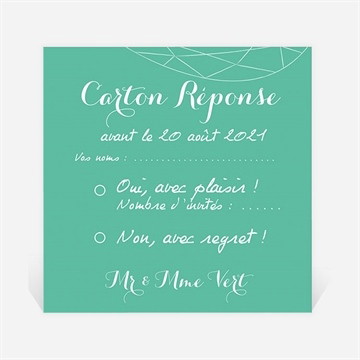 Carton réponse anniversaire de mariage carte à photos