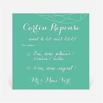 Carton réponse anniversaire de mariage carte à photos