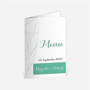 Menu anniversaire de mariage carte à photos