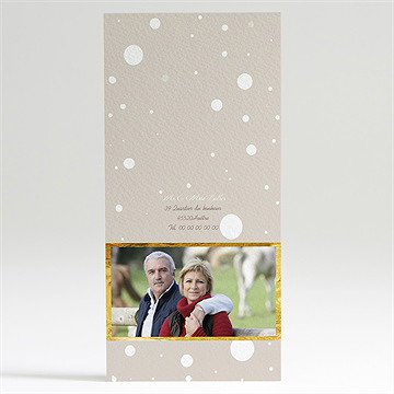 Invitation anniversaire de mariage invitation photo originale - Dos du faire-part