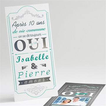 Invitation anniversaire de mariage en folie!