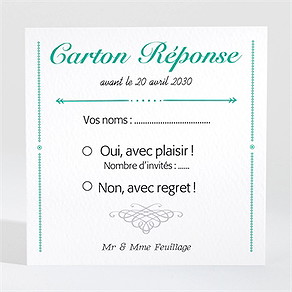 Carton réponse anniversaire de mariage en folie!