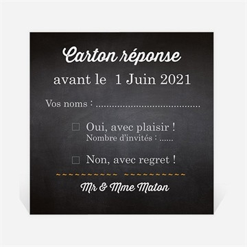 Carton réponse anniversaire de mariage notre retrospective