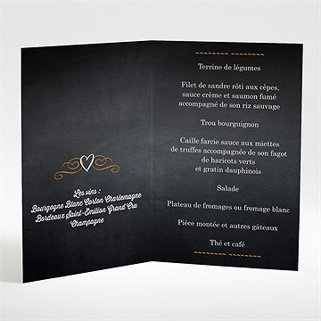 Menu anniversaire de mariage notre retrospective - Menu ouvert