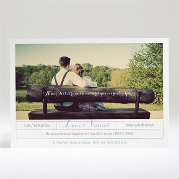 Invitation anniversaire de mariage carte anniversaire photo