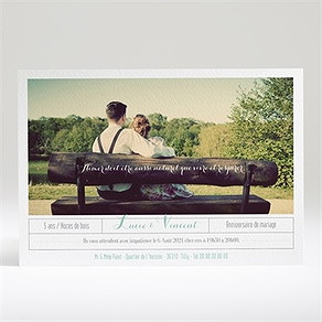 Invitation anniversaire de mariage carte anniversaire photo