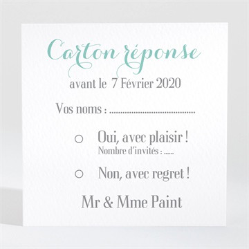 Carton réponse anniversaire de mariage carte anniversaire photo