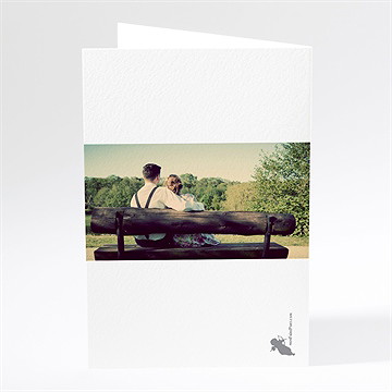 Menu anniversaire de mariage carte anniversaire photo - Dos du menu