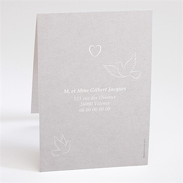 Invitation anniversaire de mariage la fête de nos années - Dos du faire-part