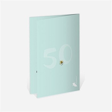 Menu anniversaire de mariage nos beaux souvenirs - Dos du menu