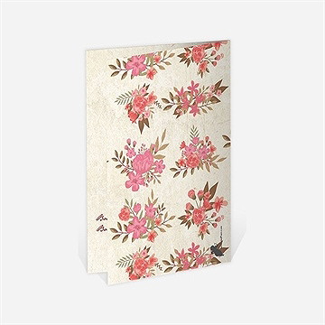 Menu anniversaire de mariage carte invitation classique - Dos du menu