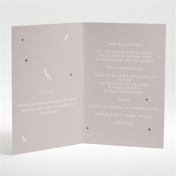 Menu anniversaire de mariage 50 ans d'amour - Menu ouvert