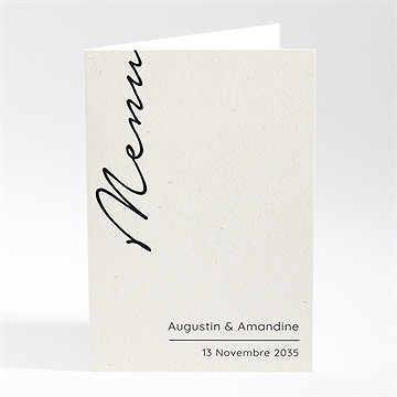 Menu anniversaire de mariage rose poudré