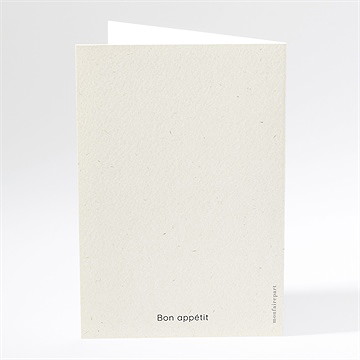 Menu anniversaire de mariage rose poudré - Dos du menu