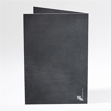 Menu anniversaire de mariage tendance et original photo - Dos du menu