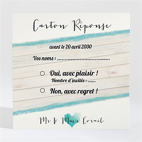 Invitation anniversaire de mariage fraîcheur et romantisme
