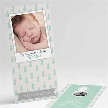 Faire-part naissance ananas