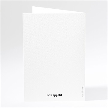 Menu anniversaire de mariage invitation pêle-mêle - Dos du menu