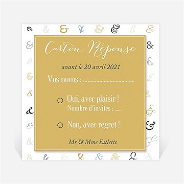 Carton réponse anniversaire de mariage fêtons ça en musique !