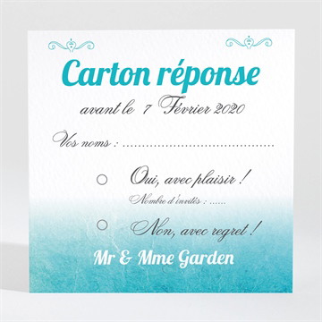 Carton réponse anniversaire de mariage carte classique et vintage