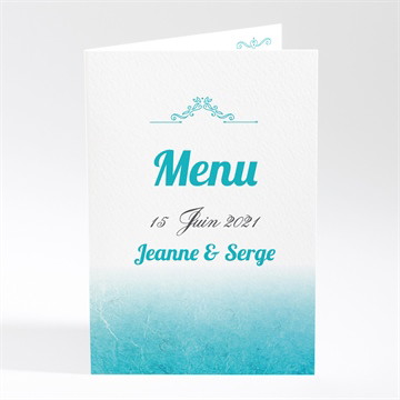 Menu anniversaire de mariage carte classique et vintage