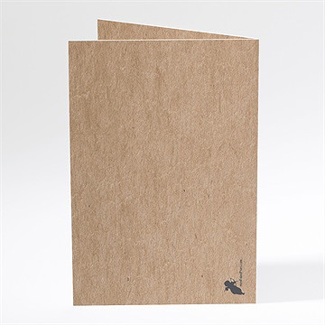 Menu anniversaire de mariage kraft original - Dos du menu