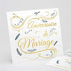 Invitation anniversaire de mariage carte invitation fun
