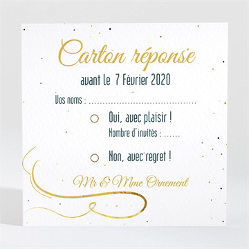 Carton réponse anniversaire de mariage carte invitation fun