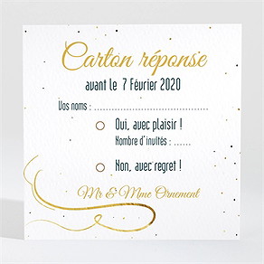 Carton réponse anniversaire de mariage carte invitation fun