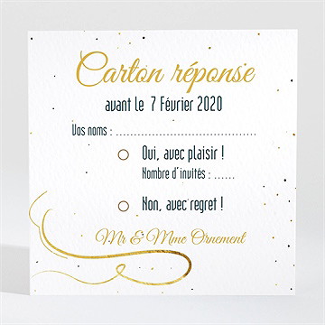 Carton réponse anniversaire de mariage carte invitation fun