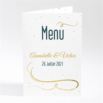 Menu anniversaire de mariage carte invitation fun