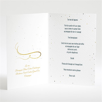 Menu anniversaire de mariage carte invitation fun - Menu ouvert