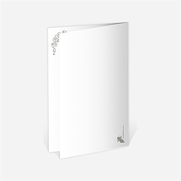 Menu anniversaire de mariage photo et raffinement - Dos du menu