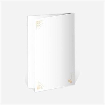 Menu anniversaire de mariage carte chic et tendance - Dos du menu