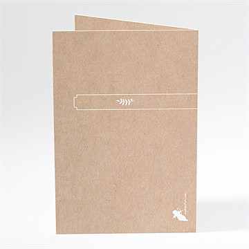 Menu anniversaire de mariage kraft à gratter! - Dos du menu