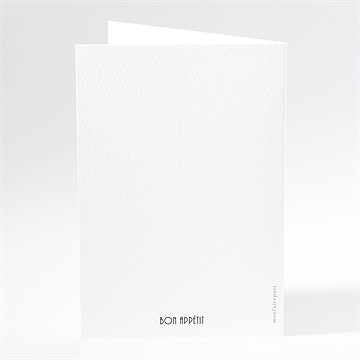 Menu anniversaire de mariage patchwork photo losanges - Dos du menu