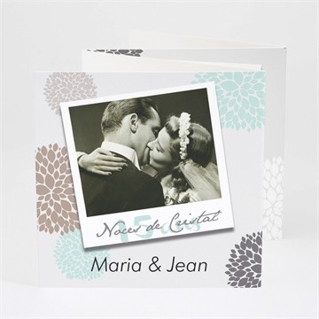 Invitation anniversaire de mariage noces de cristal