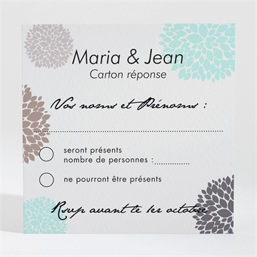 Carton réponse anniversaire de mariage noces de cristal