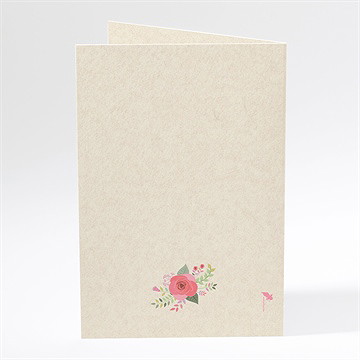 Menu baptême kraft en couleurs - Dos du menu