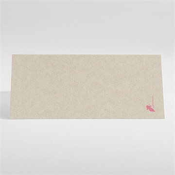 Marque-place baptême kraft en couleurs - Dos du marque-place