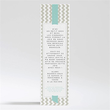 Faire-part baby shower comme on se retrouve - Dos du faire-part