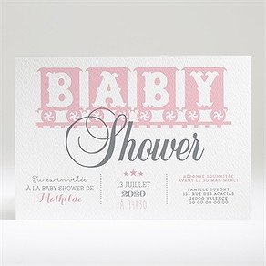 Faire-part baby shower la vie