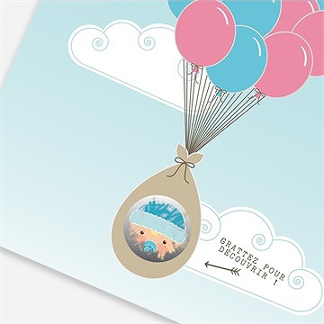 Faire-part baby shower ma surprise - Détail du faire-part