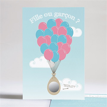 Faire-part baby shower ma surprise - Faire-part non gratté