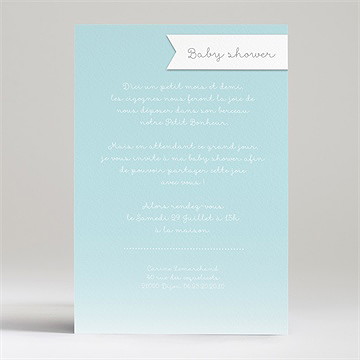 Faire-part baby shower ma surprise - Dos du faire-part