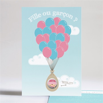 Faire-part baby shower fille ou garçon?